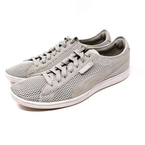 Puma Vikky Mesh Lace-Up Sneakers in Gray Size 11